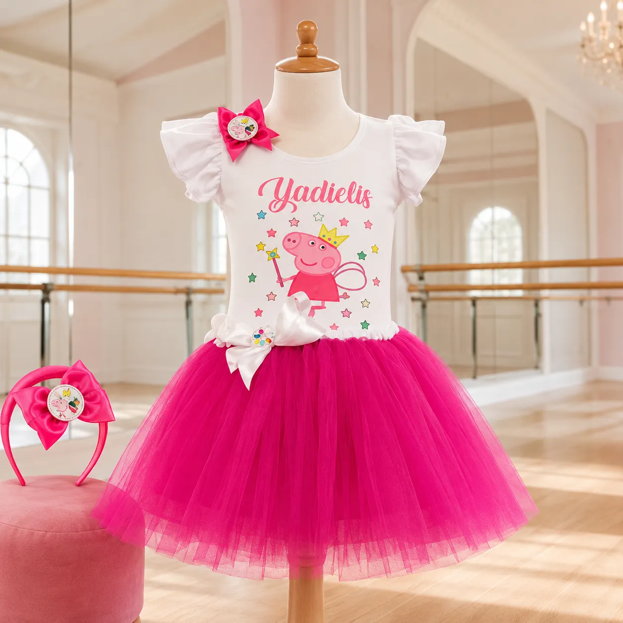 Set de bodysuit, tutu y diadema